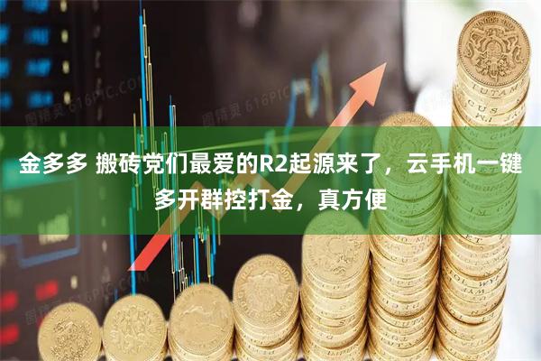 金多多 搬砖党们最爱的R2起源来了，云手机一键多开群控打金，真方便